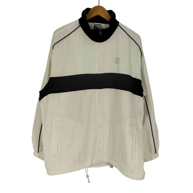 00S グレーコートタグ バイカラー ジップアップ ナイロン ジャケット【1141982521943】