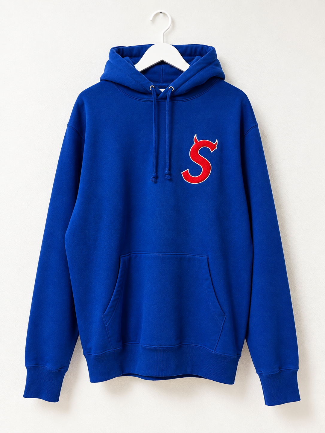 Supreme S Logo Hooded Sweatshirt "Royal" (22FW)