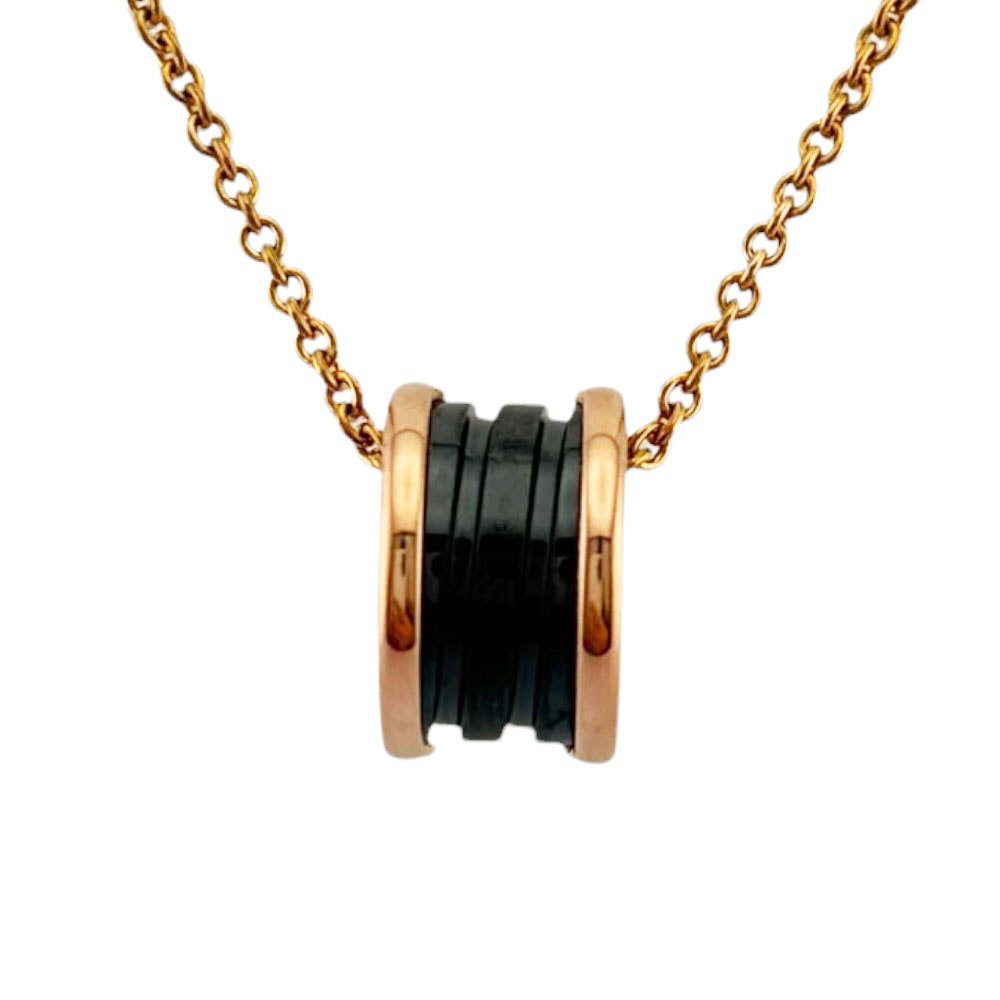 ブルガリ B-zero.1 ネックレス 18金 K18ピンクゴールド レディース BVLGARI  中古