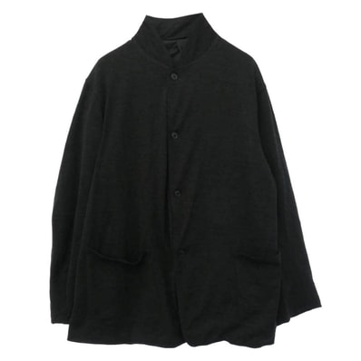 COMOLI コモリ 26AW E03-06007 ウール ニット ジャケット ブラック系 3【美品】【中古】