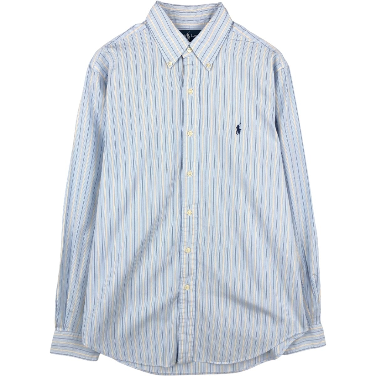 古着 ラルフローレン Ralph Lauren CLASSIC FIT クラシックフィット 長袖 ボタンダウンストライプシャツ メンズM相当/eaa677992