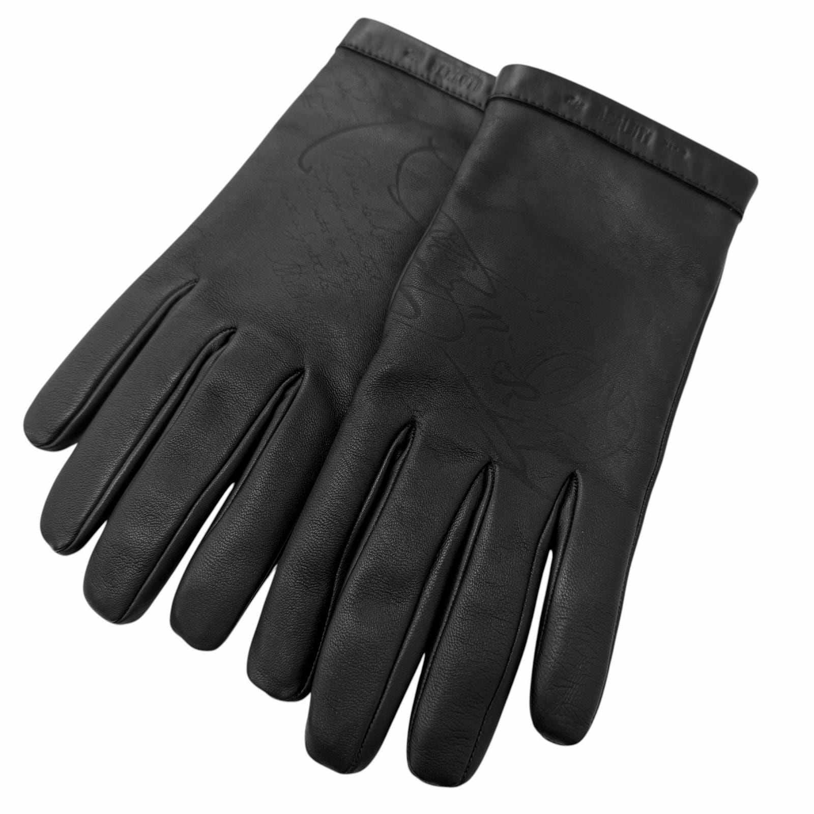 極美品 ベルルッティ 手袋 ブラック メンズ 8