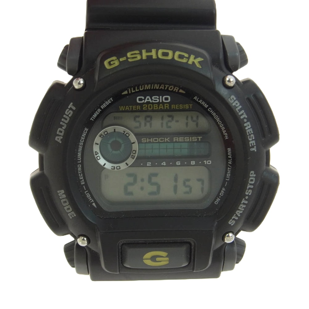 G-SHOCK ジーショック 時計 DW-9052 デジタル ラバー 腕時計 ウォッチ ブラック系【中古】