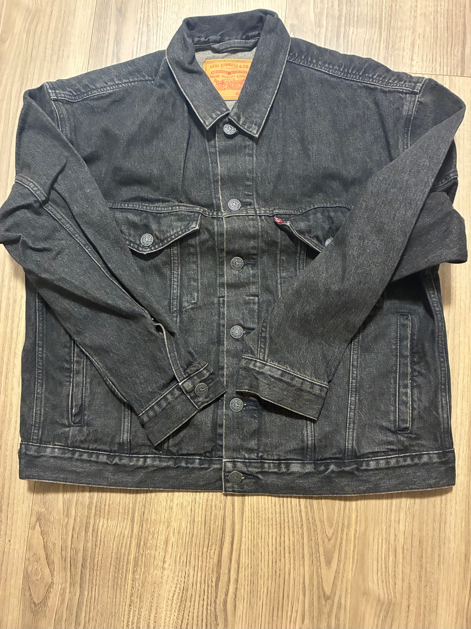 Nike Jordan x Levi's Type III Denim Trucker Jacket "Black Wash"