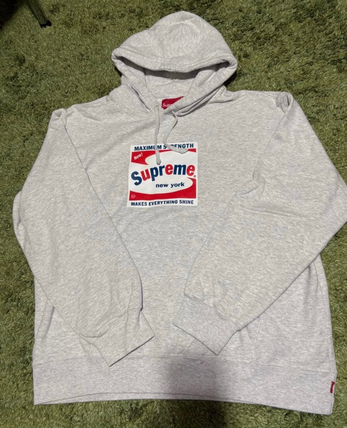 Supreme Shine Hooded Sweatshirt "Grey"