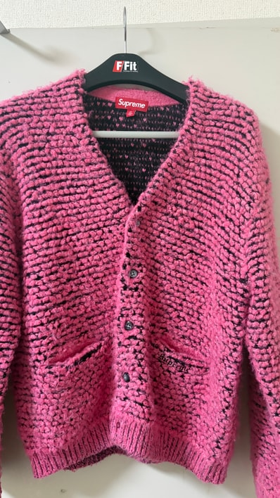 Supreme Textured Knotted Cardigan "Pink"