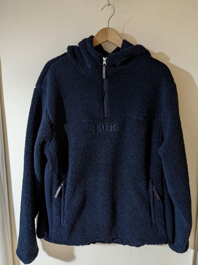 Kith Bonded Sherpa Quarter Zip Hoodie "Nocturnal"