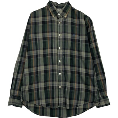古着 ブルックスブラザーズ Brooks Brothers 1818 長袖 ボタンダウンチェックシャツ メンズL相当/eaa643884