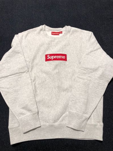 Supreme Box Logo Crewneck Sweatshirt "Ash Grey" (18FW)