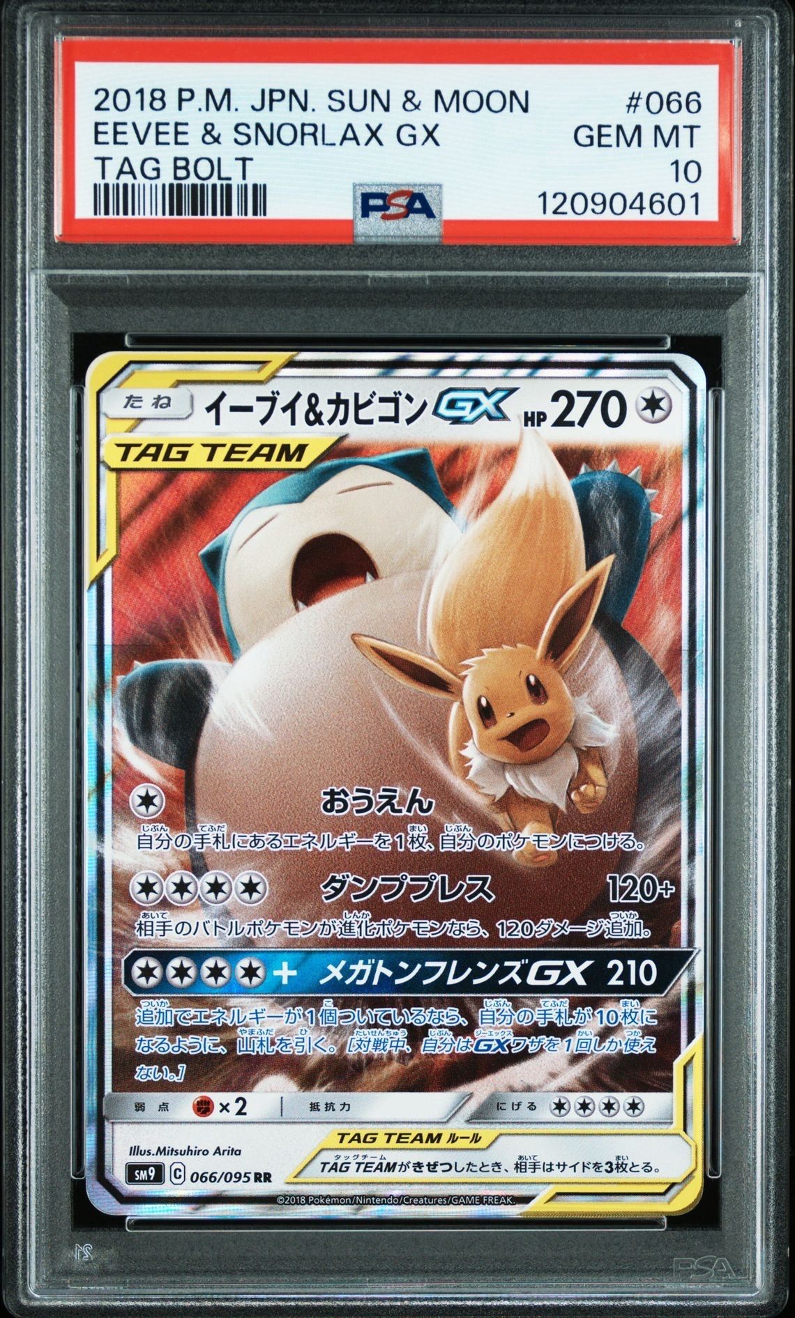 イーブイ&カビゴンGX RR [SM9 066/095](拡張パック「タッグボルト」)