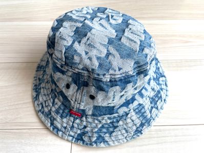 Supreme Fat Tip Jacquard Denim Crusher "Blue"