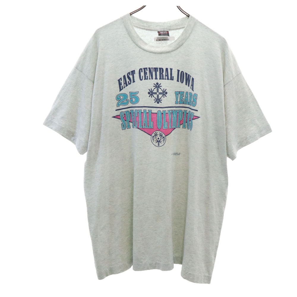 FRUIT OF THE LOOM フルーツオブザルーム 90s USA製 オールド 半袖 シングルステッチ Tシャツ XXL グレー BEST ビッグサイズ