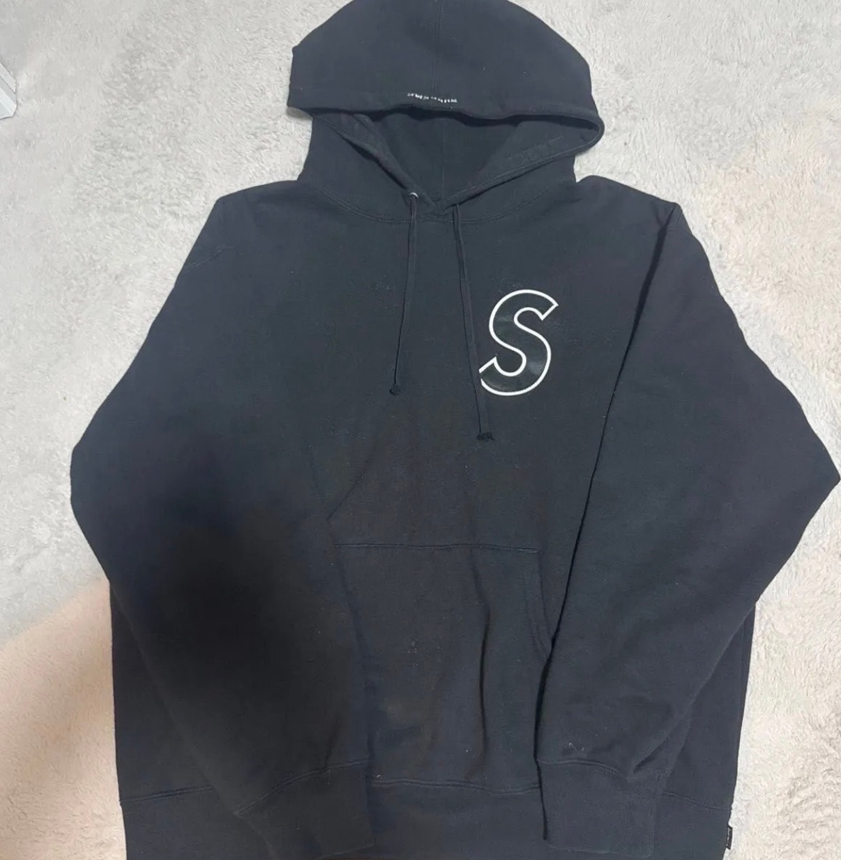 Supreme S Logo Hooded Sweatshirt "Black" L シュプリーム Sロゴ パーカー ブラック