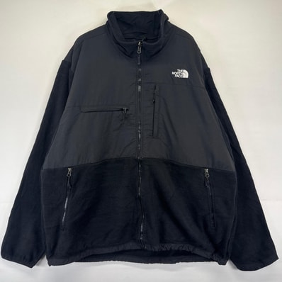 古着 ザ・ノースフェイス THE NORTH FACE フリース ジャケット フルジップ デナリジャケット 大きいサイズ 2XL ブラック系 メンズ