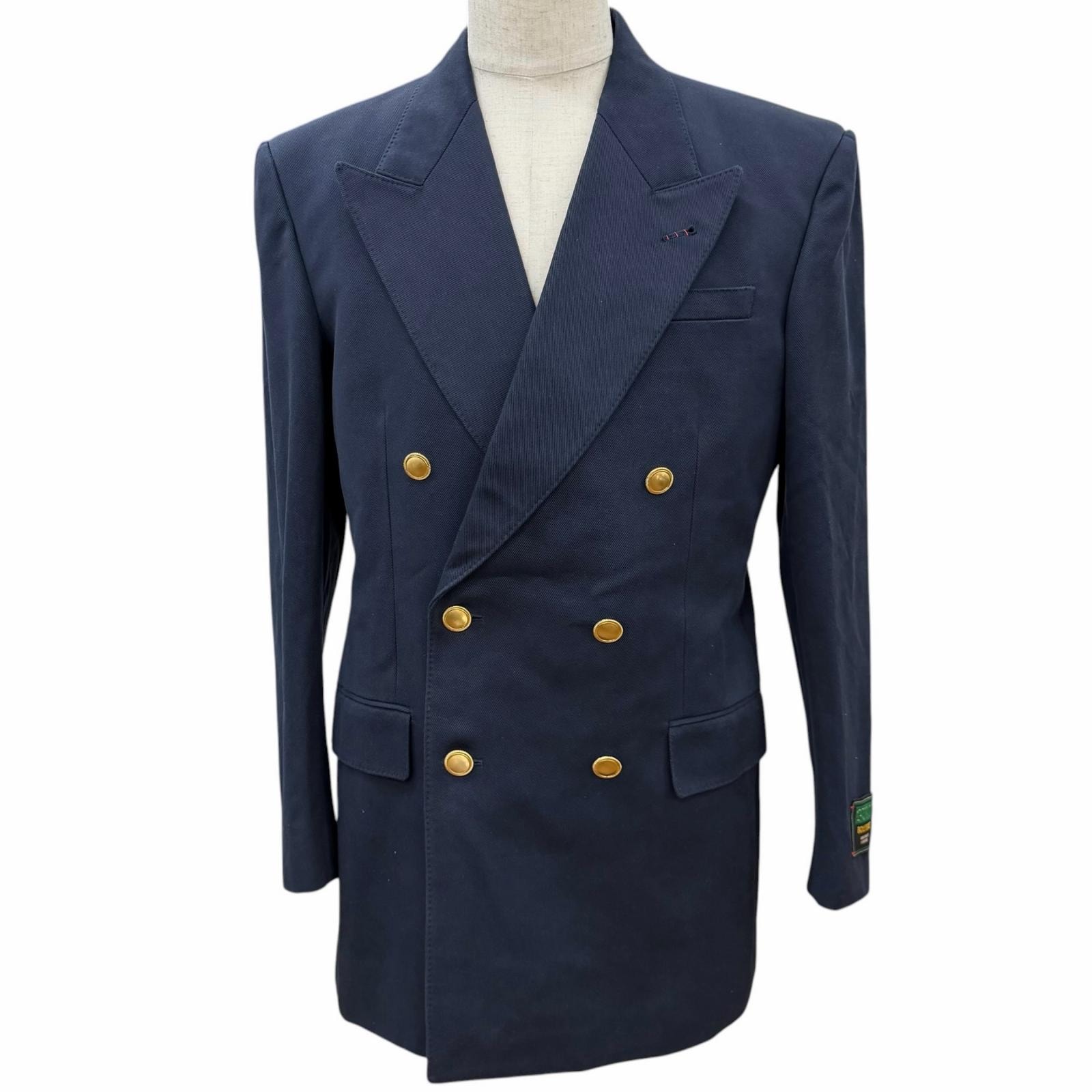 未使用品 グッチ テーラードジャケット ネイビー メンズ 48 749797