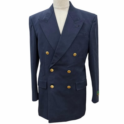 未使用品 グッチ テーラードジャケット ネイビー メンズ 48 749797