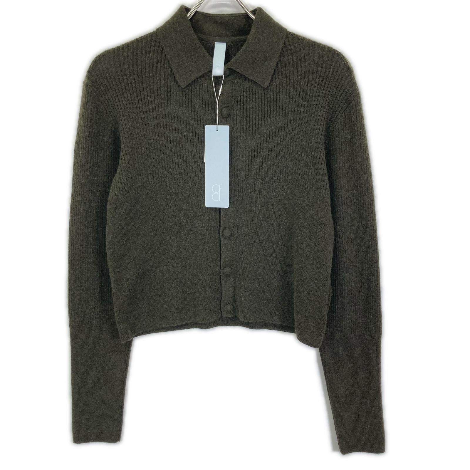 シーエフシーエル CF008KE176 グリーン カシミヤシルク CROPPED SHIRT CARIGAN 3