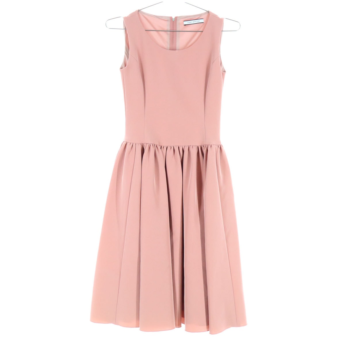 FOXEY NEW YORK フォクシーニューヨーク 日本製 40360-NA0FZ122T ノースリーブ ワンピース 38 ピンク