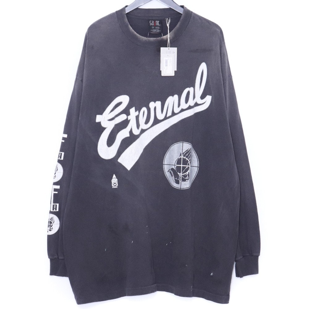 SAINT Mxxxxxx x FEAR OF GOD LS Tee "Black" SM-HR8-0000-C02