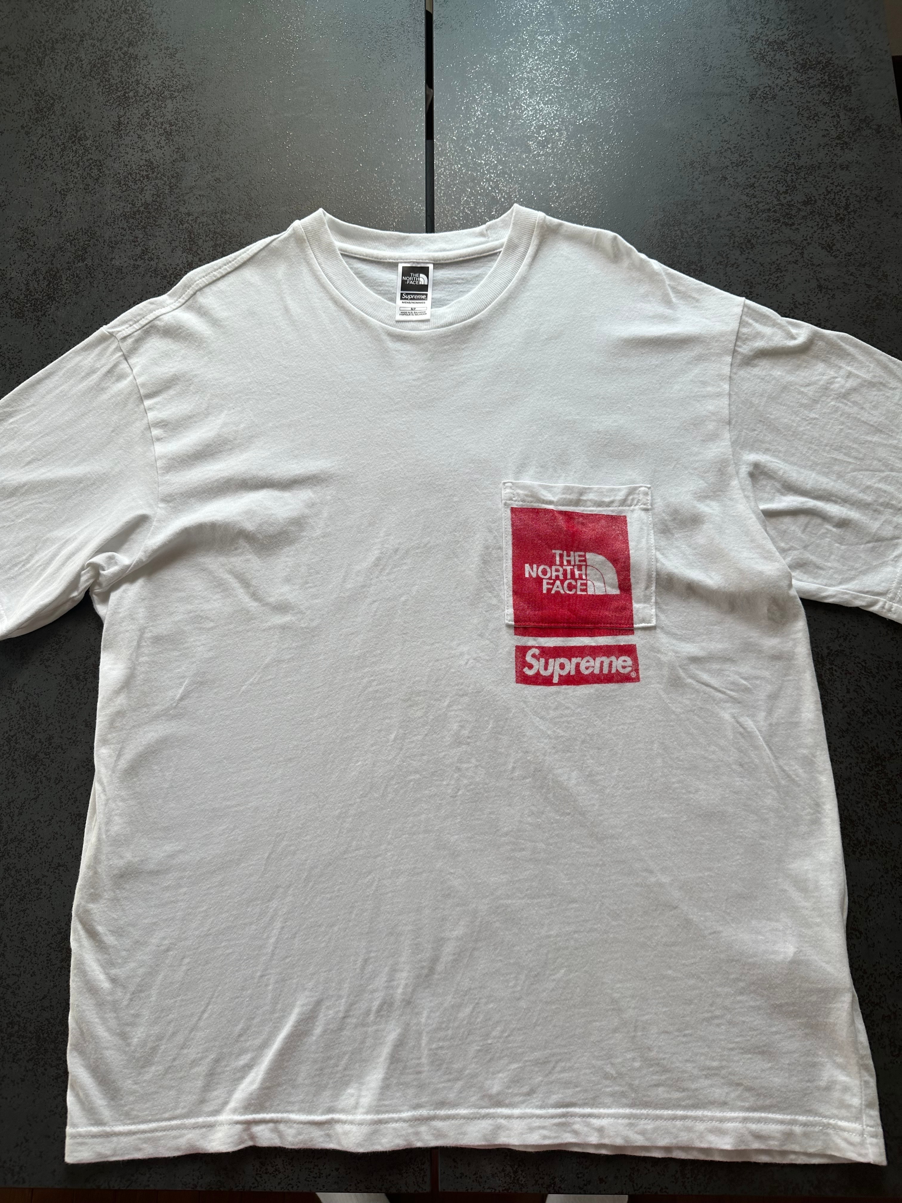 Supreme x The North Face Printed Pocket Tee "White"