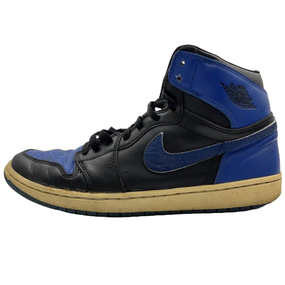 NIKE ナイキ スニーカー 136066-041 【観賞用】Air Jordan 1 Retro High Royal 2001 エアジョーダン1 レトロ ハイ ロイヤル スニーカー ブルー系 ブラック系 29cm【中古】