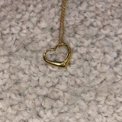 ティファニー オープンハート YG 18K 2.6g ネックレス