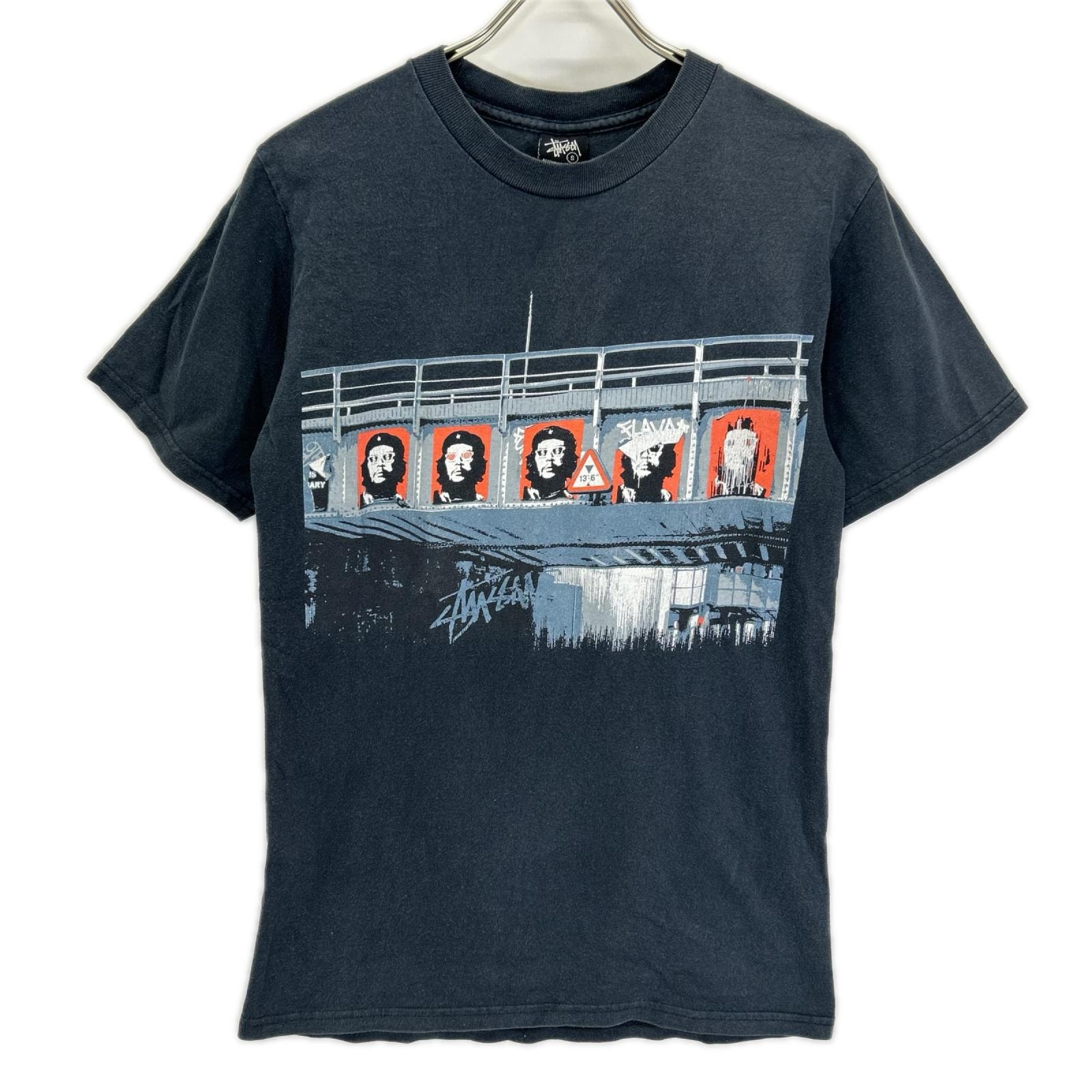 ステューシー ブラック チェ・ゲバラ プリント Tシャツ S