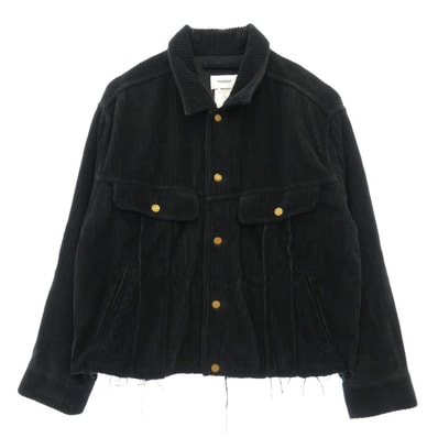 doublet ダブレット 21AW 21AW54OD02 Cut Off Corduroy Jacket カットオフ コーデュロイ ジャケット ブラック系 M【中古】