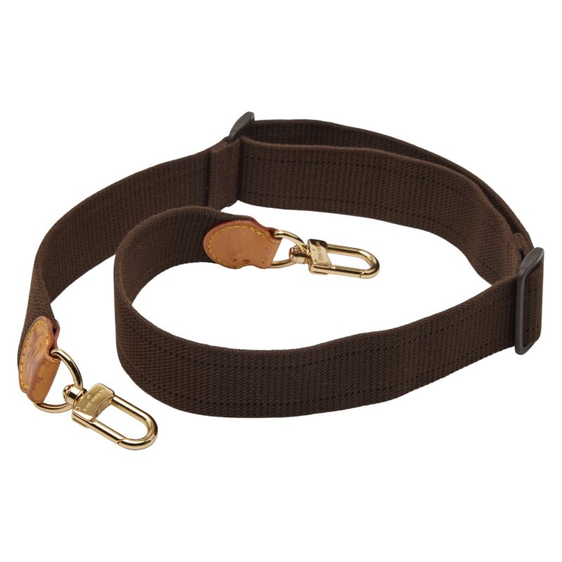 ルイ ヴィトン ショルダーストラップ ブラウン キャンバス レザー レディース LOUIS VUITTON 【中古】
