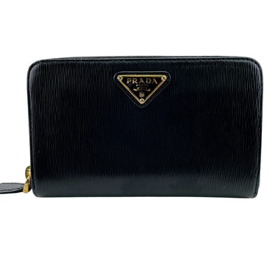 プラダ PRADA コインケース 三角プレート フラグメントケース カードケース 小銭入れ コンパクトウォレット 1ML157 ブラック