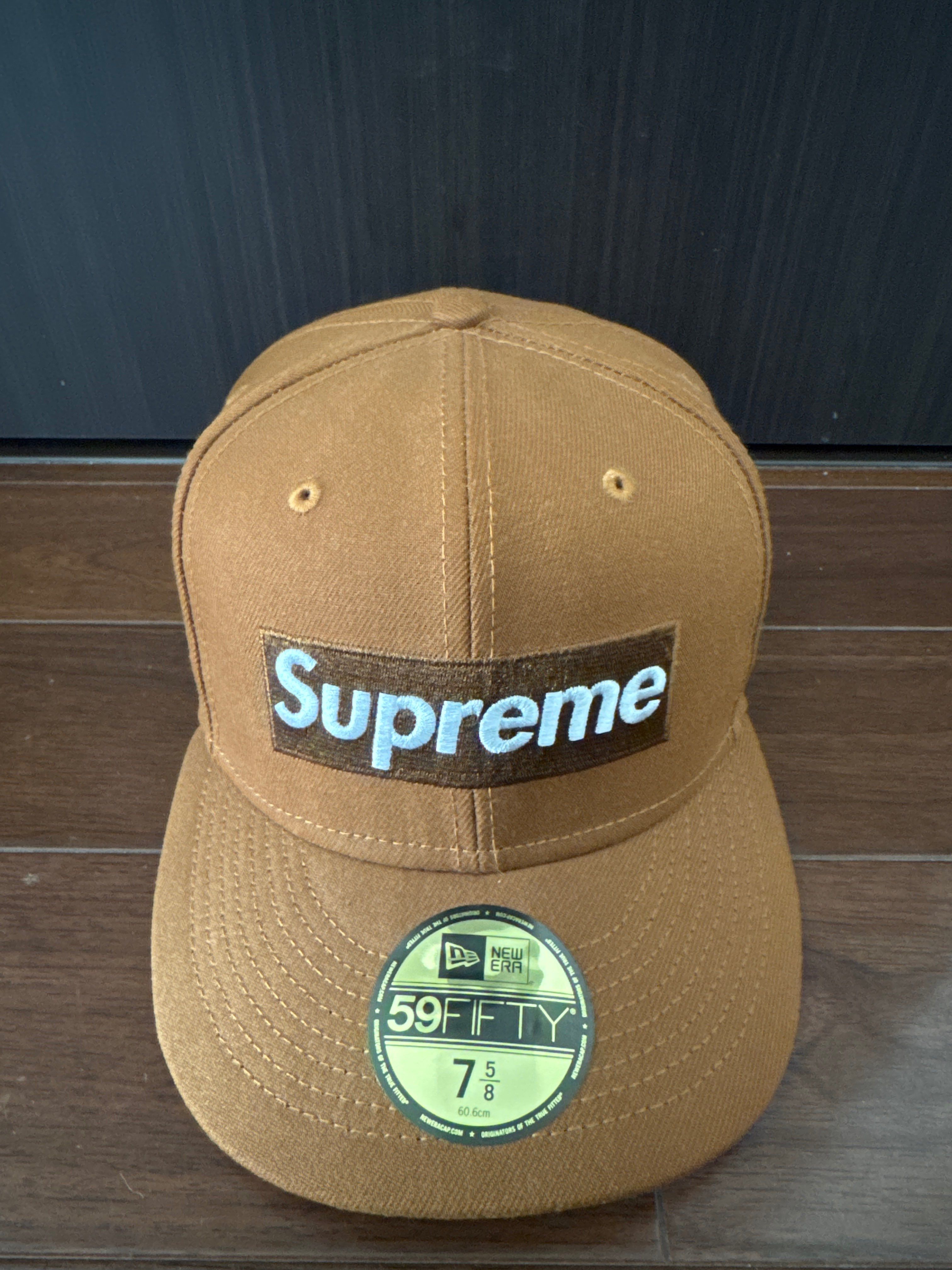 Supreme Money Box Logo New Era "Brown"