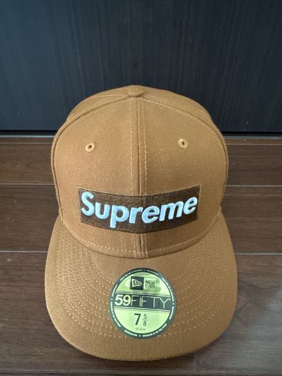 Supreme Money Box Logo New Era "Brown"