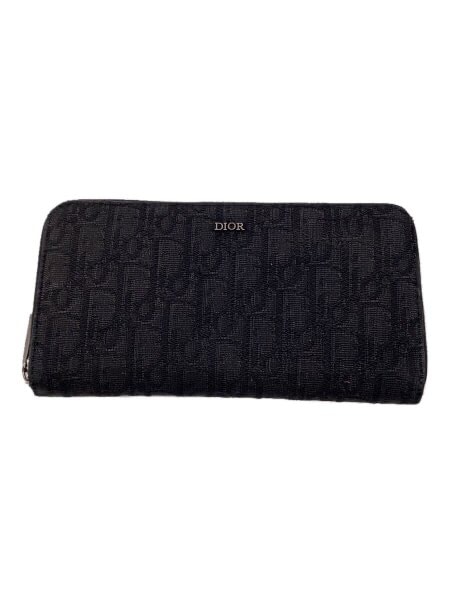 Dior Long Zip Wallet Dior Oblique Jacquard "Black"