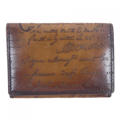 ベルルッティ Berluti インブイアスクリットレザーカードホルダー CARD CASE