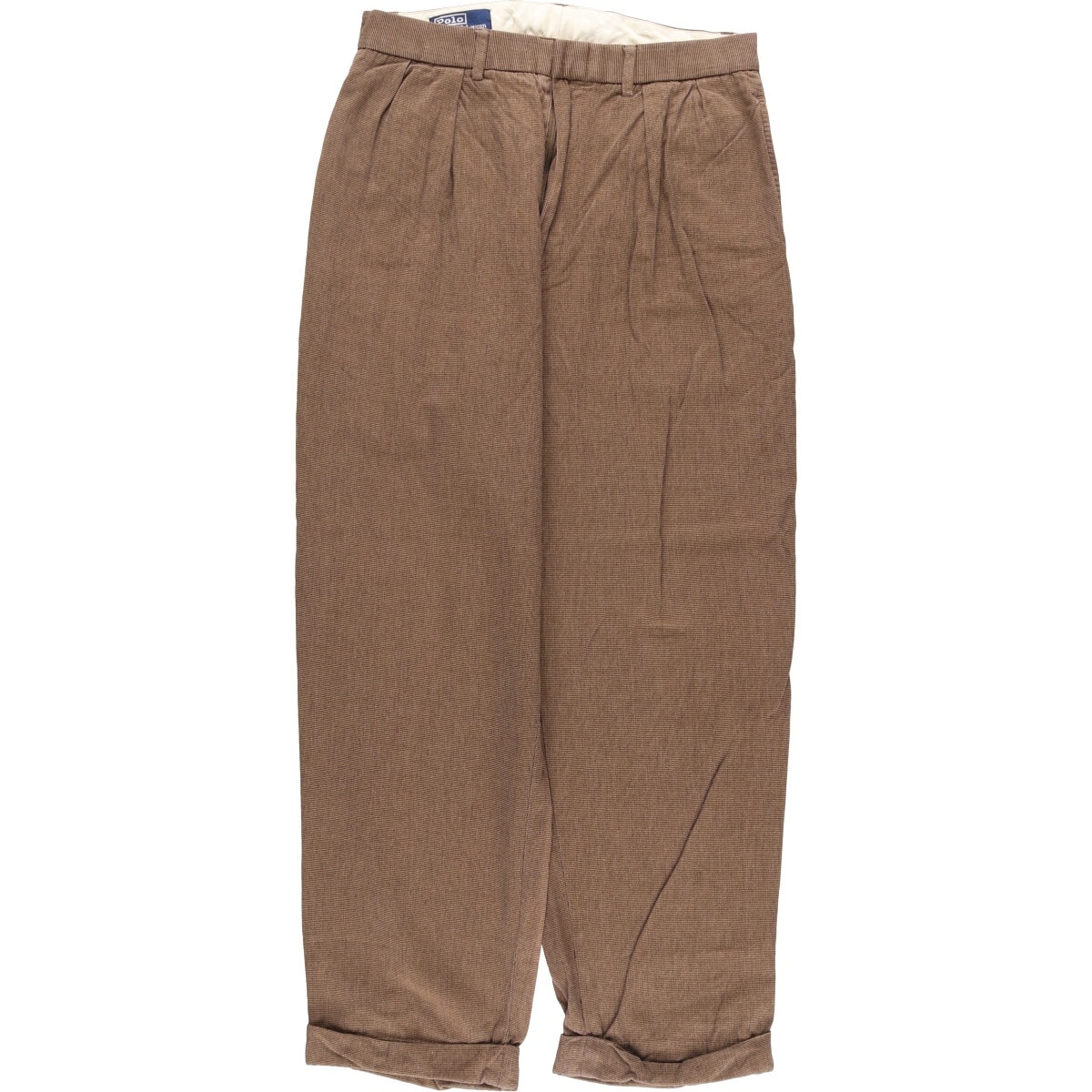 古着 ラルフローレン Ralph Lauren POLO by Ralph Lauren ツータック コットン スラックスパンツ メンズw30相当/eaa584171