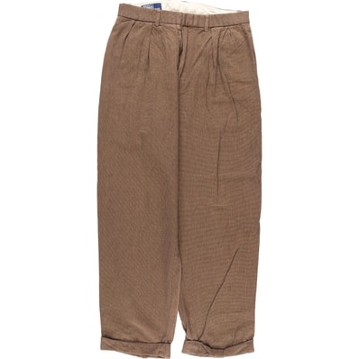 古着 ラルフローレン Ralph Lauren POLO by Ralph Lauren ツータック コットン スラックスパンツ メンズw30相当/eaa584171