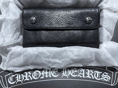 Chrome Hearts Wave Wallet Leather "Black"
