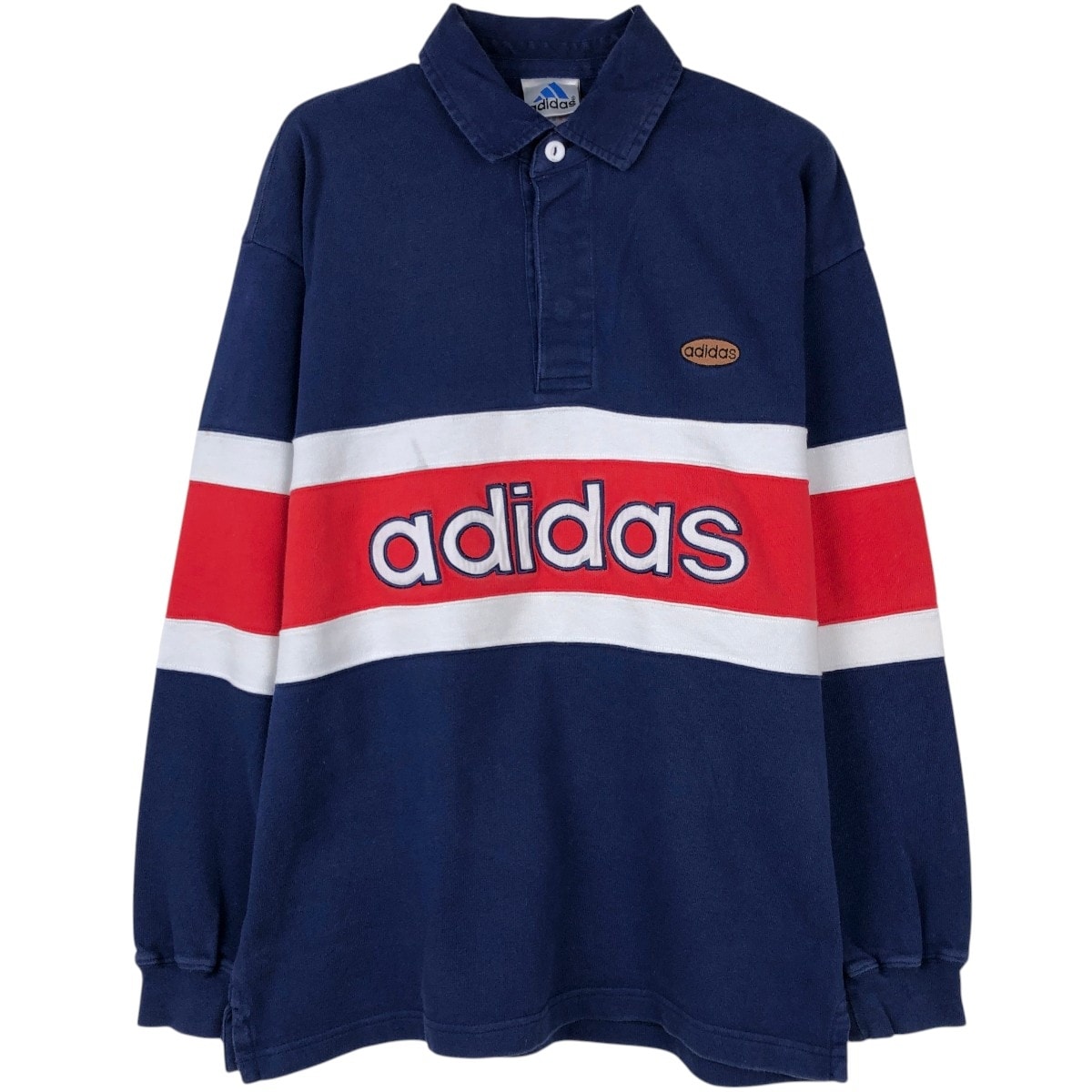 古着 00年代 アディダス adidas 長袖 ポロシャツ メンズM相当/eaa672782