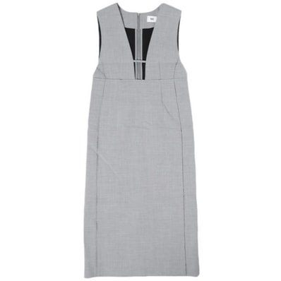 RBS Ray BEAMS アールビーエス レイビームス 24AW ボンディングノースリーブワンピース 61-26-0946-462 Free GRAY サンプル品 ロング ドレス トップス g27346