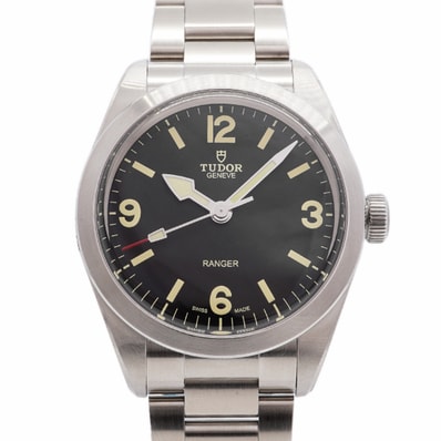 ★SALE【6wia0018】チュードル レンジャー 79950 黒文字盤【中古】腕時計 メンズ