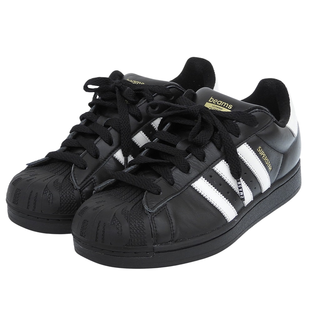アディダス 美品 SUPERSTAR BEAMS スニーカー シューズ メンズ ブラック 26.5cm JR6484 8.5(US)
