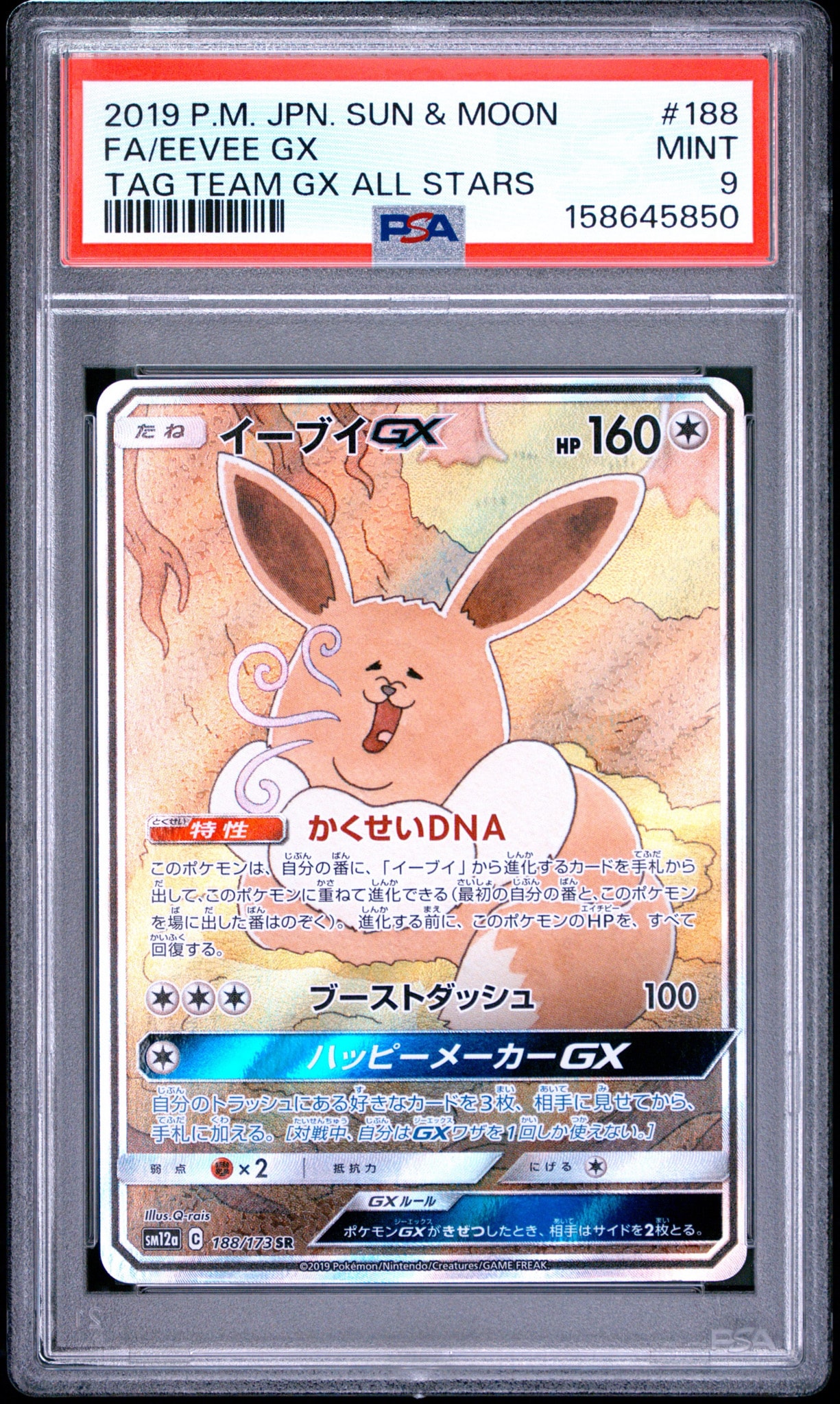 イーブイGX SR: SA[SM12a 188/173](ハイクラスパック「TAG TEAM GX