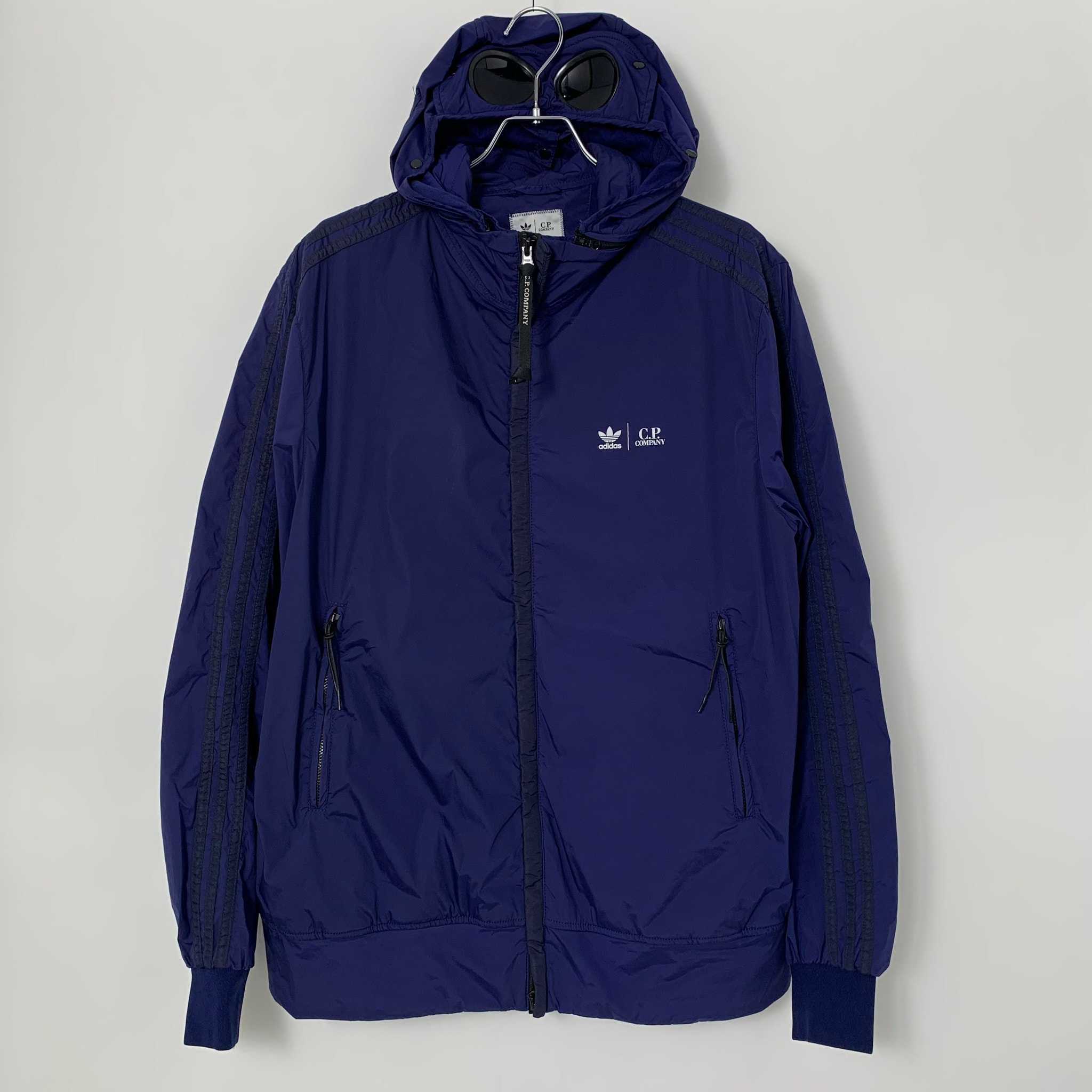adidasx C.P. COMPANY Track Top Hood with Goggles Nylon Jacket Blue