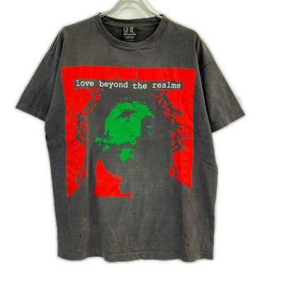 セントマイケル xKosuke Kawamura【24年製】SM-YS8-0000-C23 ダメージ加工 半袖Tシャツ L