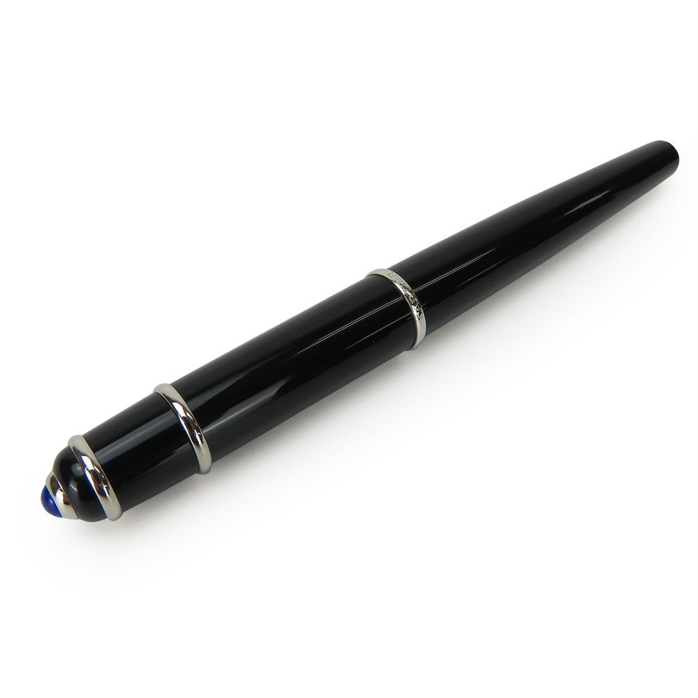 【中古】 カルティエ 万年筆 ディアボロ ドゥ ST180009 - ブラック シルバー金具 ペン先18K刻印 筆記部 普段使い レディース メンズ CARTIER