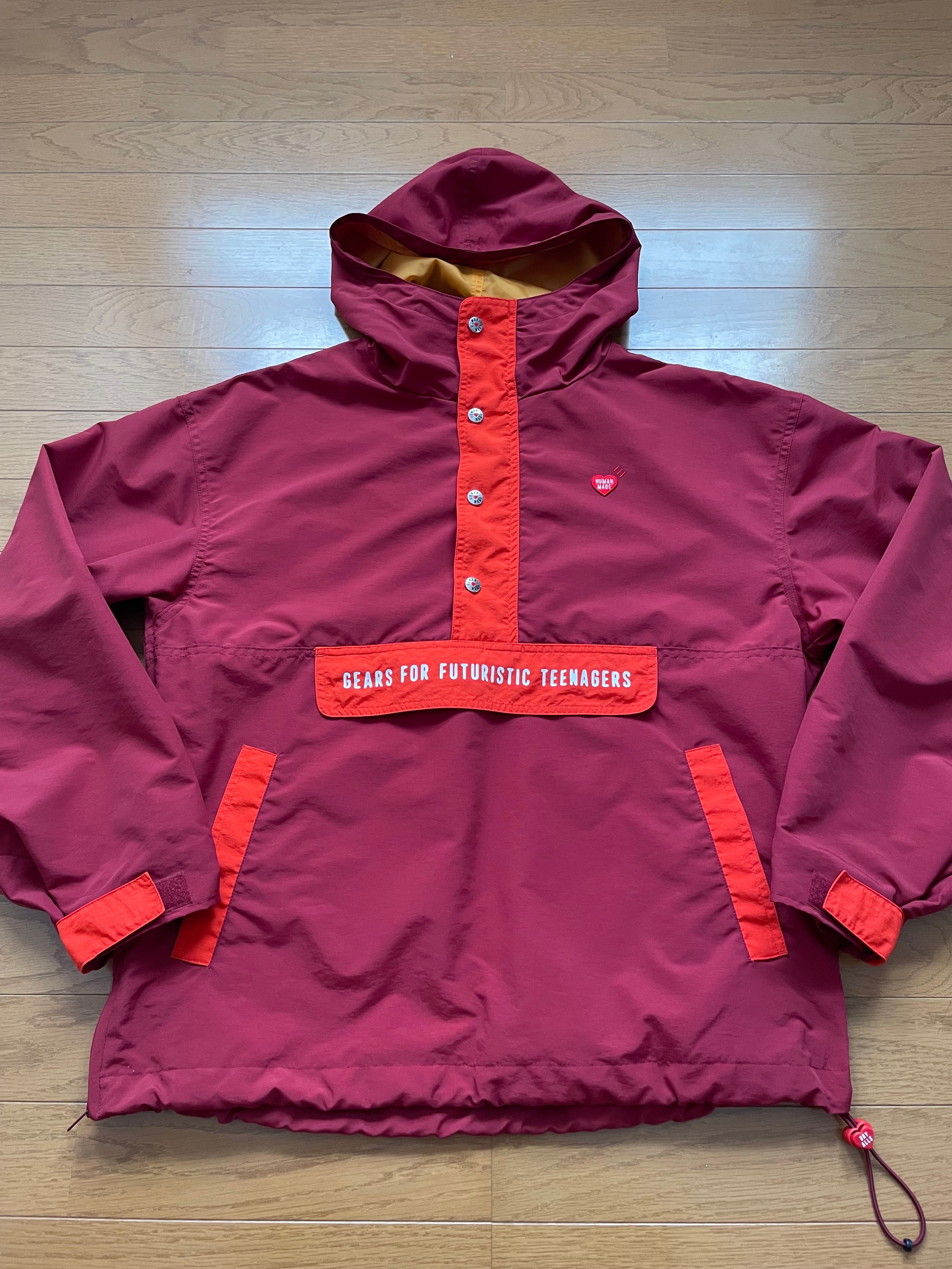 HUMAN MADE Nylon Anorak "Burgundy"