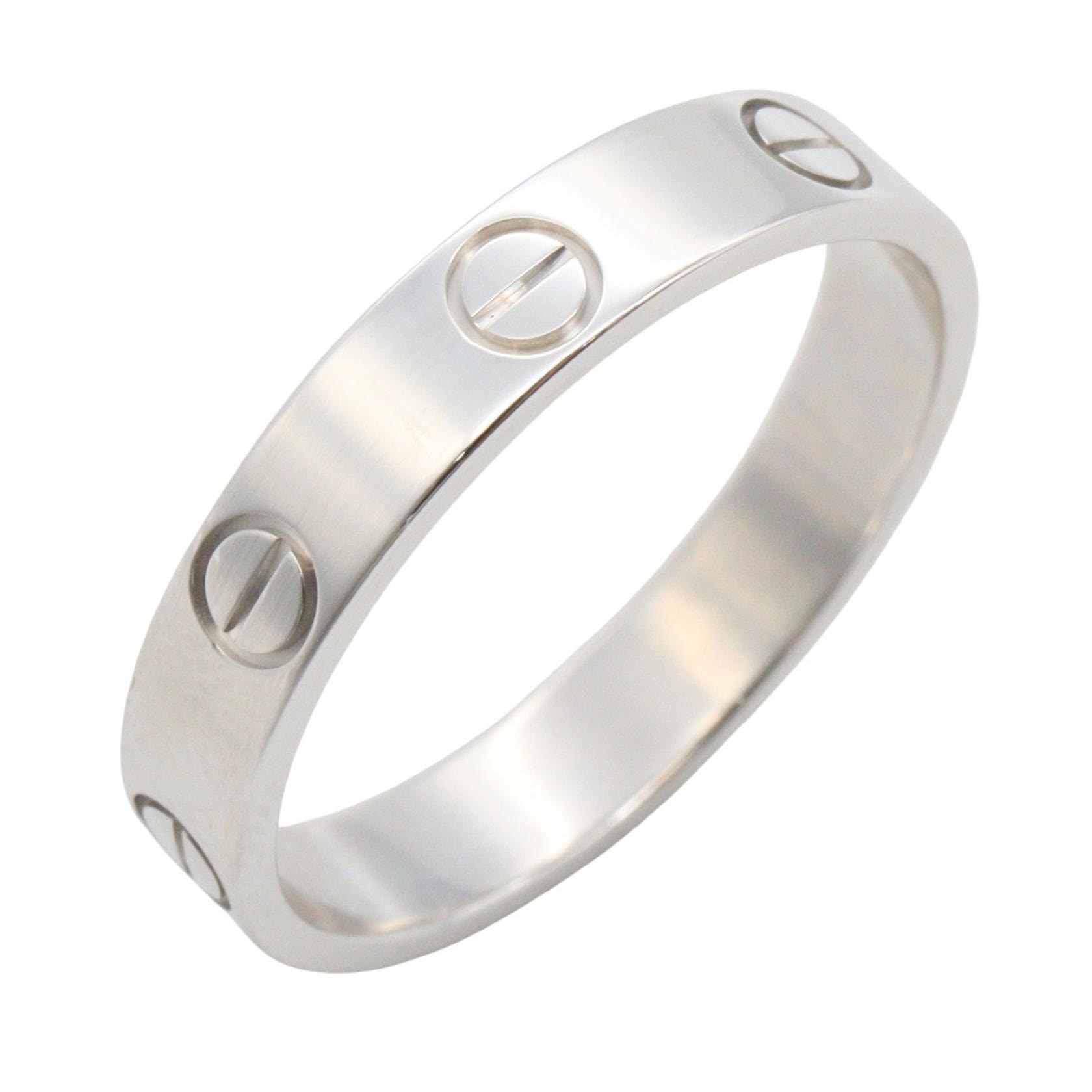 カルティエ CARTIER ミニラブリング リング・指輪 ジュエリー K18WG(ホワイトゴールド) メンズ レディース シルバー系 B4085100 【中古】