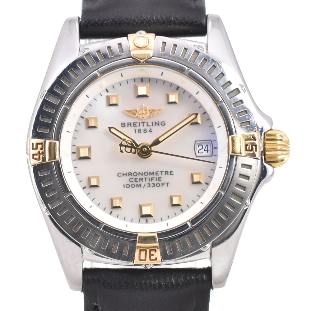 ブライトリング BREITLING B72345 カリスティーノ デイト クォーツ レディース 良品 R#146621