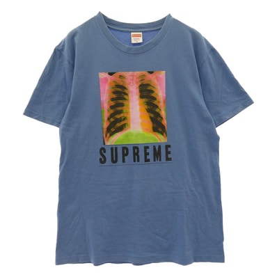 Supreme シュプリーム Tシャツ 16AW X RAY TEE レントゲン プリント Tシャツ 半袖カットソー ブルー系 M【中古】