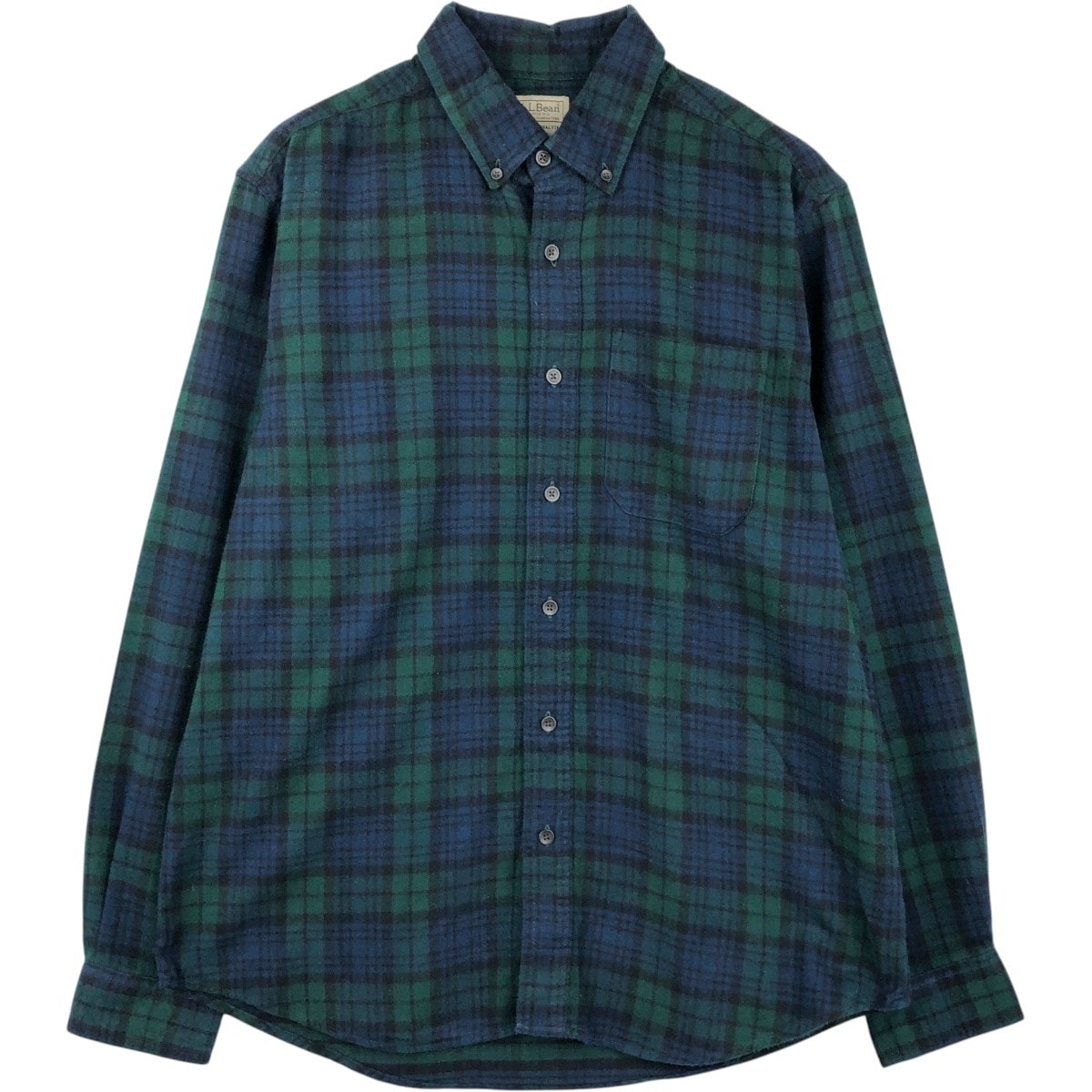 古着 エルエルビーン L.L.Bean TRADITIONAL FIT 長袖 ボタンダウン ライトネルチェックシャツ メンズM相当/eaa650293
